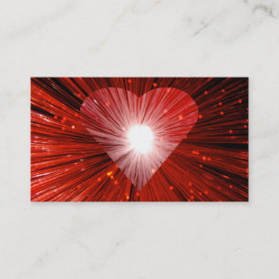 Red Heart Visitenkarte schwarz