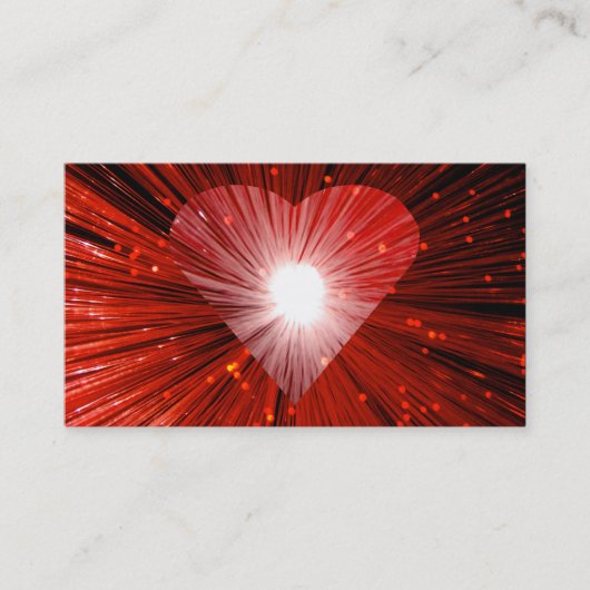 Red Heart Visitenkarte weiß (Vorderseite)