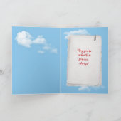 Red Heart Wedding Balloon Karte (Innenseite)