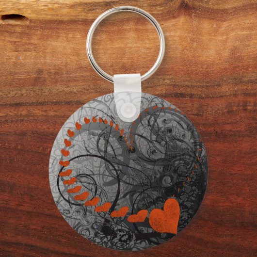 Red Heart Wirbel Schlüsselanhänger (Vorderseite)