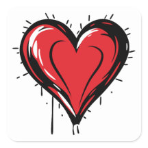 Red Heart with Bloody