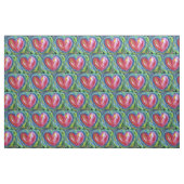 Red Heart with Hope Custom Fabric Art Material Stoff (Fat Quarter (45,7 x 55,9 cm))