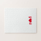 Red Heart You Liebe Letter Frustration Puzzle (Horizontal)