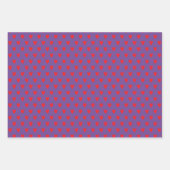 Red Hearts Abstrakt Handgezeichnetes Boho Style Mu Geschenkpapier Set (Vorderseite 3)