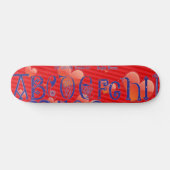 Red Hearts Alphabet Skateboard (Horizontal)