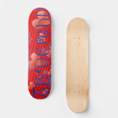 Red Hearts Alphabet Skateboard (Vorderseite)
