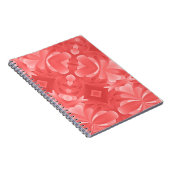 Red Hearts and Diamonds Notizblock (Rechte Seite)