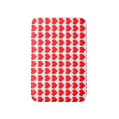 Red Hearts Badematte (Vorderseite Vertikal)