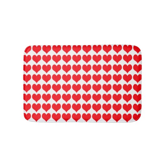 Red Hearts Badematte (Vorderseite)
