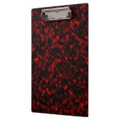 Red Hearts Blake Vision Dunkle schwarze romantisch Klemmbrett (Links)