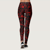 Red Hearts Blake Vision Dunkle schwarze romantisch Leggings (Rückseite)