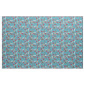 Red Hearts Blue Nurse Doctor Pattern Stoff (Fat Quarter (45,7 x 55,9 cm))