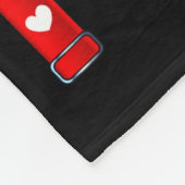 Red Hearts Bow Tie Suspenders Valentines Day Costu Fleecedecke (Ecke)