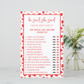 Red Hearts Bridge oder Groom Guess, die sagte, es (Stehend Vorderseite)