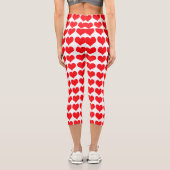 Red Hearts Capri Leggings (Rückseite)