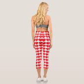 Red Hearts Capri Leggings (Rückseite)