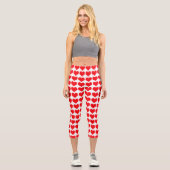 Red Hearts Capri Leggings (Vorderseite)