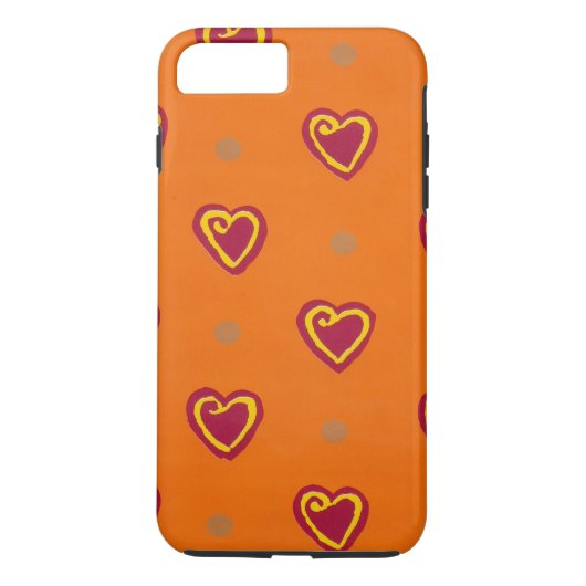 Red Hearts Case-Mate iPhone Hülle (Rückseite)
