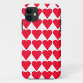 Red Hearts Case-Mate iPhone Hülle (Rückseite)