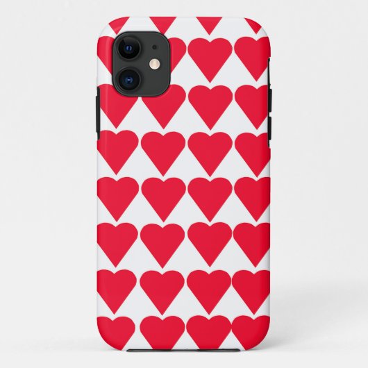 Red Hearts Case-Mate iPhone Hülle (Rückseite)