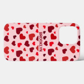 Red Hearts Case-Mate iPhone Hülle (Rückseite (Horizontal))
