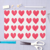 Red Hearts (Design 34 Red Series) Seidenpapier (Handwerk)