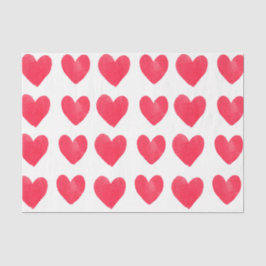 Red Hearts (Design 34 Red Series) Seidenpapier