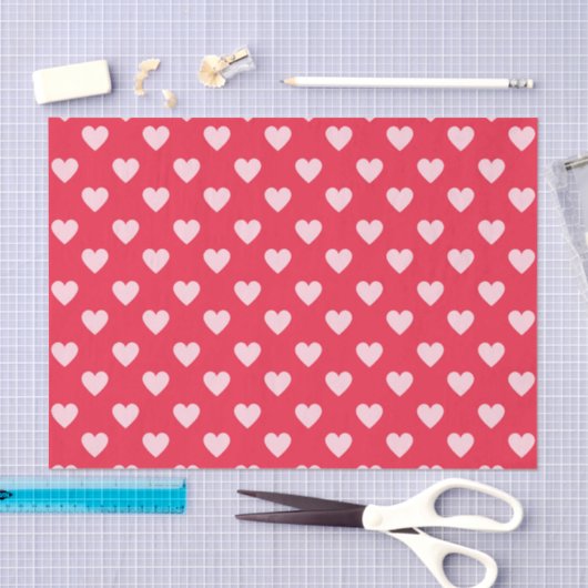 Red Hearts (Design 44 Red Series) Seidenpapier (Handwerk)