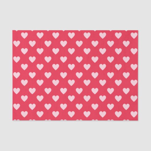 Red Hearts (Design 44 Red Series) Seidenpapier (Vorderseite)