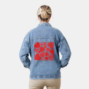 Red Hearts Design Jeansjacke