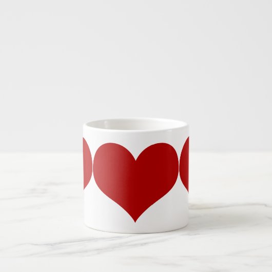 Red Hearts Espressotasse (Vorderseite)