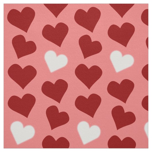 Red Hearts Fabric Red Liebe Valentine's Stoffe (Muster)