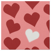 Red Hearts Fabric Red Liebe Valentine's Stoffe (Nahaufnahme)