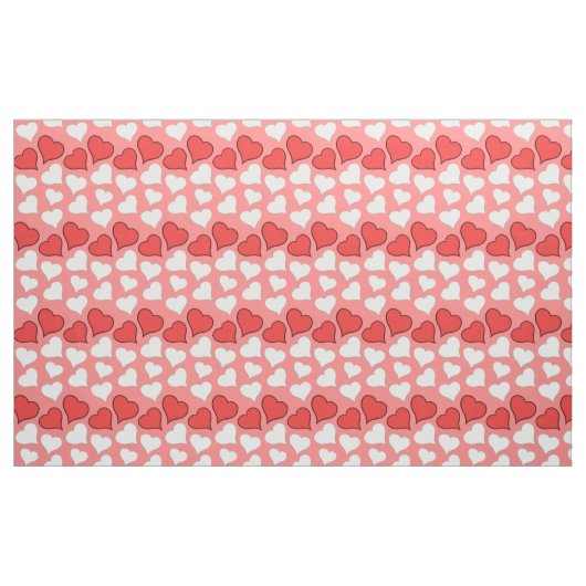 Red Hearts Fabric Red Liebe Valentine's Stoffe (Yard (91,4 cm))