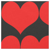 Red Hearts Fabric Stoff (Nahaufnahme)