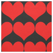 Red Hearts Fabric Stoff (Muster)