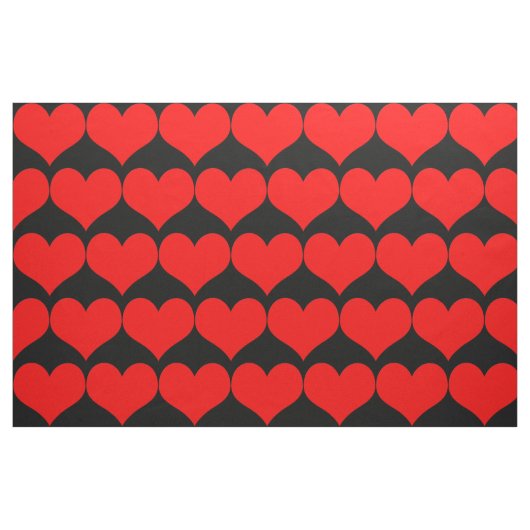 Red Hearts Fabric Stoff (Fat Quarter (45,7 x 55,9 cm))