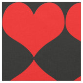 Red Hearts Fabric Stoff (Nahaufnahme)