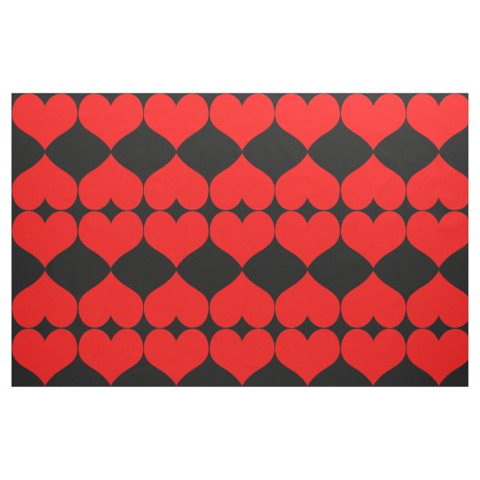 Red Hearts Fabric Stoff (Fat Quarter (45,7 x 55,9 cm))