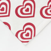 Red Hearts Fleecedecke (Ecke)