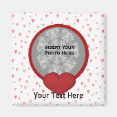 Red Hearts Foto Magnet (Vorne)