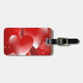 Red Hearts Gepäckanhänger (Vorderseite horizontal)
