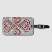 Red Hearts Gepäckanhänger (Vorderseite (Horizontal))