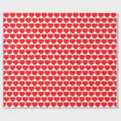 Red Hearts Geschenkpapier (Flach)