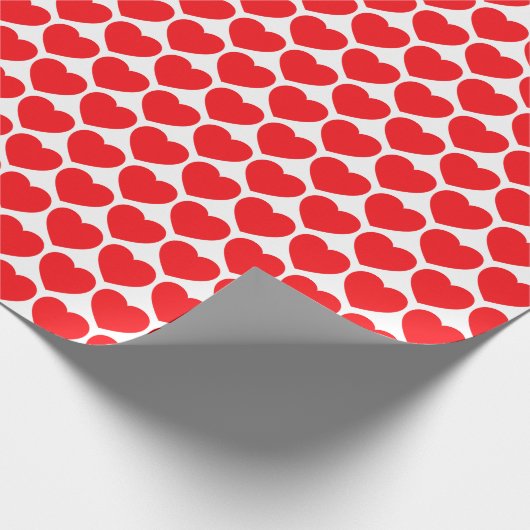 Red Hearts Geschenkpapier (Ecke)