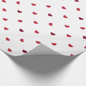 Red Hearts Geschenkpapier (Ecke)