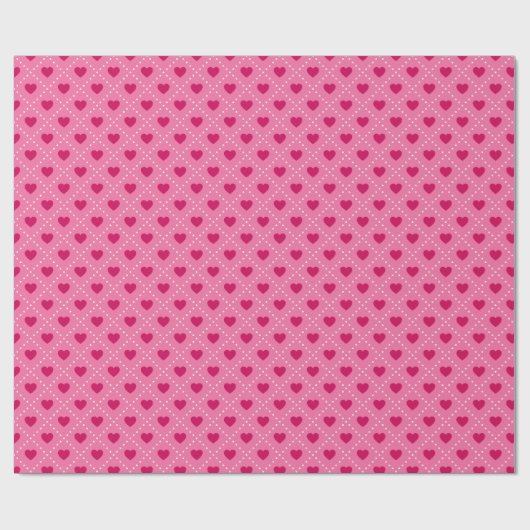 Red Hearts Geschenkpapier (Flach)