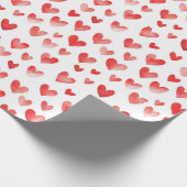Red Hearts Geschenkpapier (Ecke)