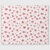 Red Hearts Geschenkpapier (Flach)
