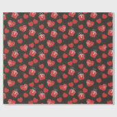 Red Hearts Geschenkpapier (Flach)